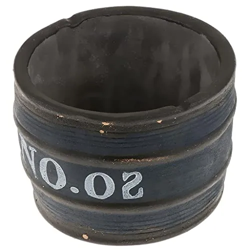 BAZPUR MART® Ceramic Decor Ashtray Indoor Cigar Ashtray Cigarette Ash Tray Holder Blue L