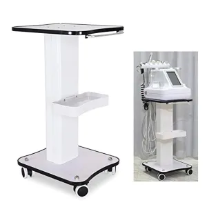 Beauty Cart,3 Tier Salon Rolling Trolley Cart Stand Beauty Instrument Tray Rolling Cart with Wheel Salon Spa Storage Organizer Cart Tool Load 88lbs