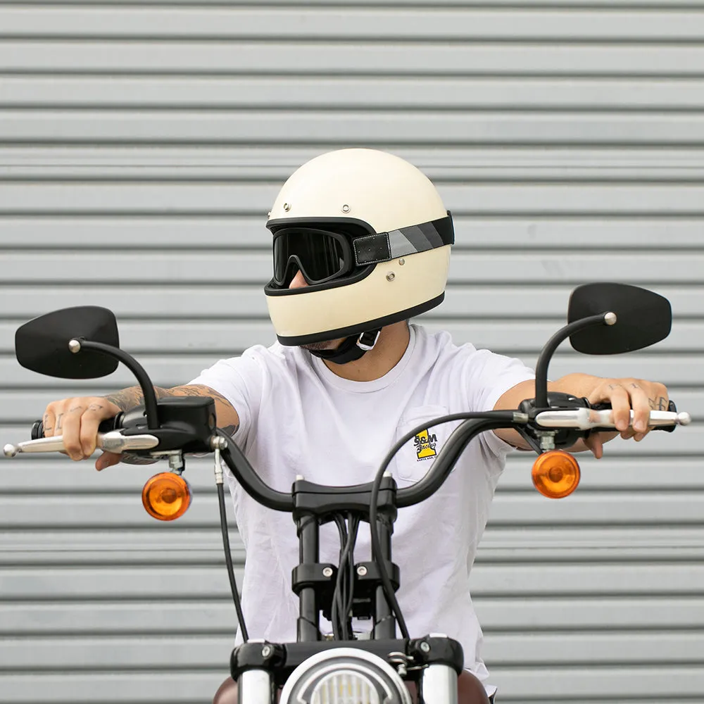 BILTWELL OVERLAND 2.0 GOGGLE [TRI-STRIPE SILVER/GREY/BLACK]
