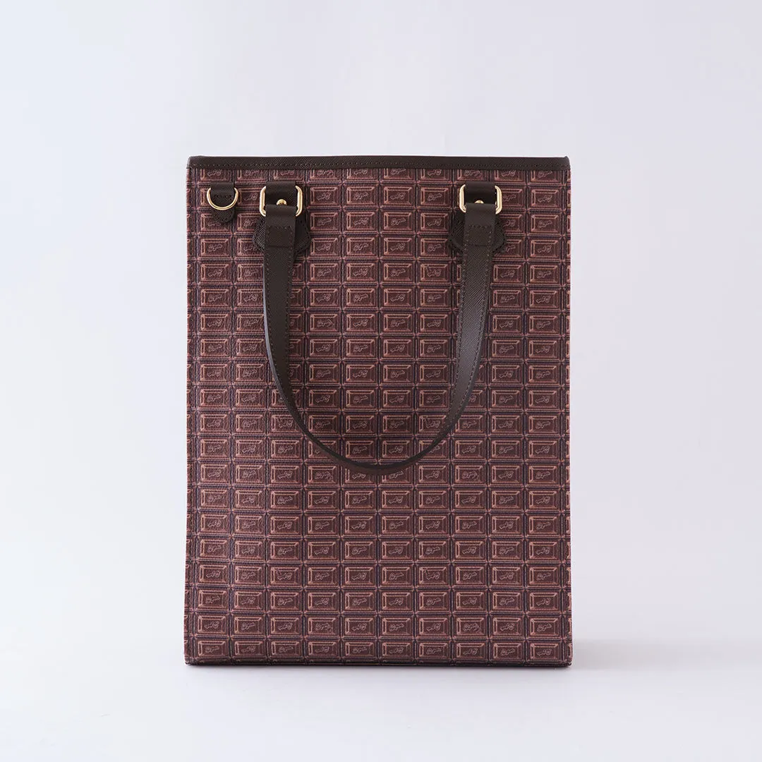 Bitter Chocolate Square Tote Bag【Japan Jewelry】