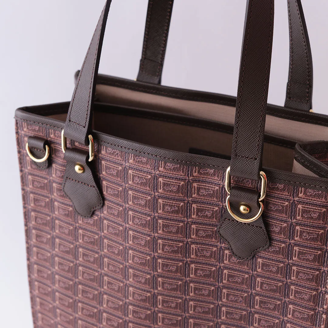 Bitter Chocolate Square Tote Bag【Japan Jewelry】
