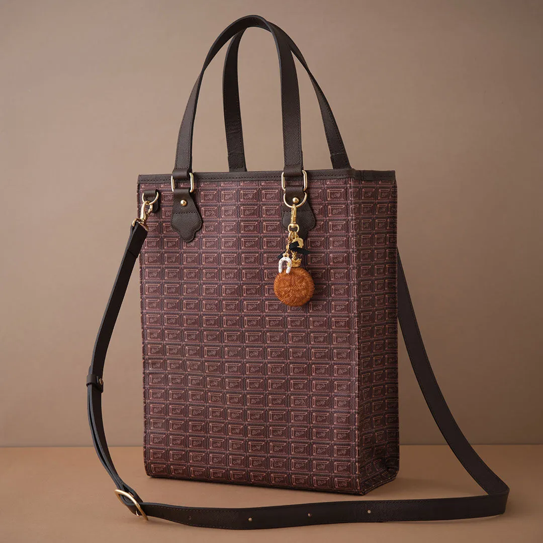 Bitter Chocolate Square Tote Bag【Japan Jewelry】