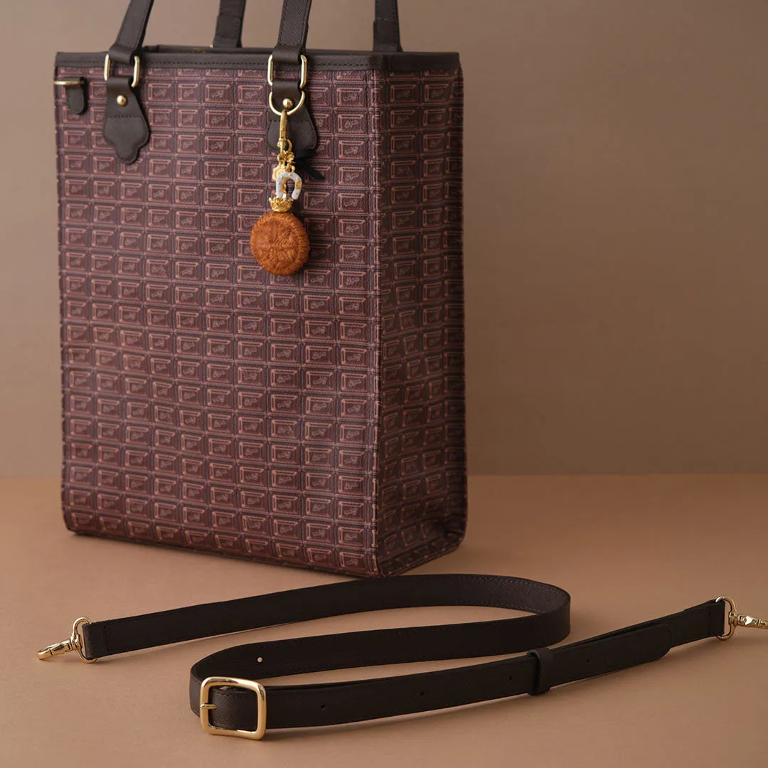 Bitter Chocolate Square Tote Bag【Japan Jewelry】