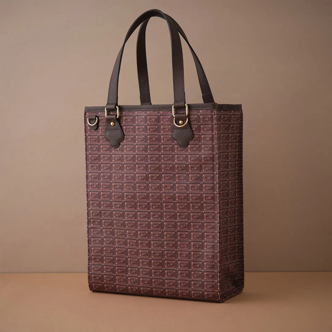 Bitter Chocolate Square Tote Bag【Japan Jewelry】
