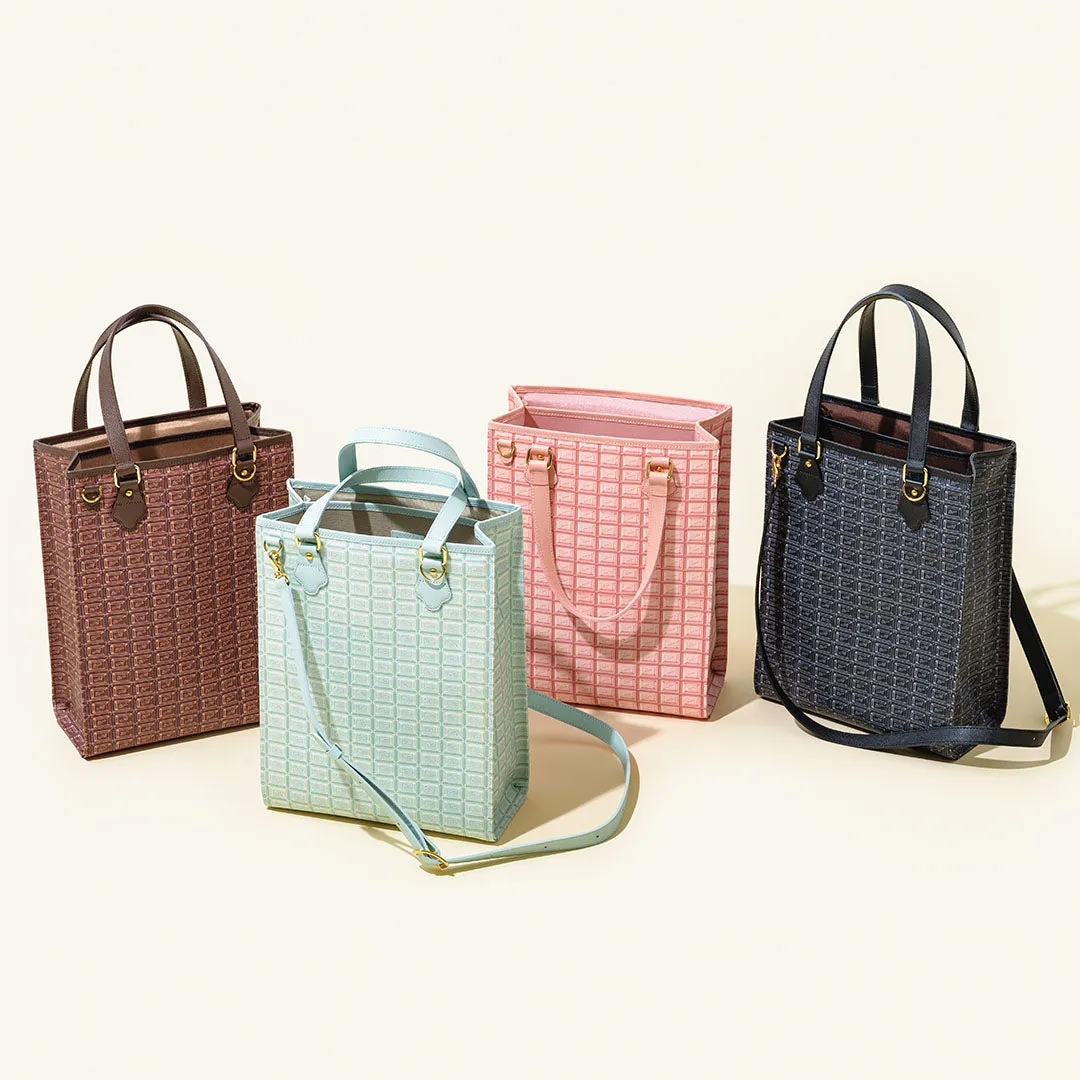 Bitter Chocolate Square Tote Bag【Japan Jewelry】