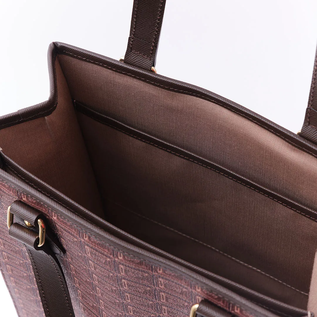 Bitter Chocolate Square Tote Bag【Japan Jewelry】