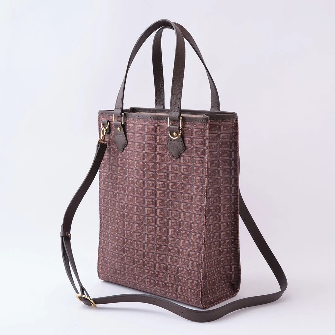 Bitter Chocolate Square Tote Bag【Japan Jewelry】