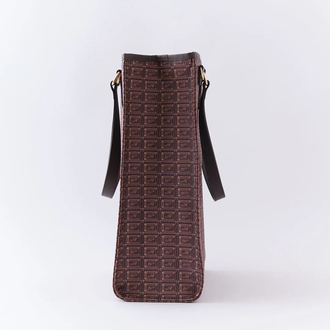 Bitter Chocolate Square Tote Bag【Japan Jewelry】