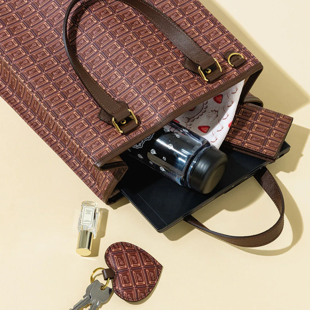 Bitter Chocolate Square Tote Bag【Japan Jewelry】