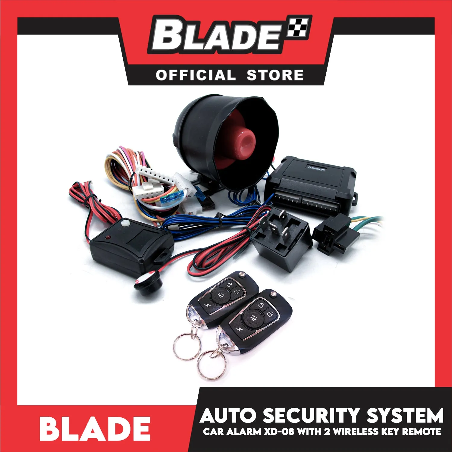 Blade Car Alarm  XD-08 Auto Security Keyless Entry System With Anti Theft Protection