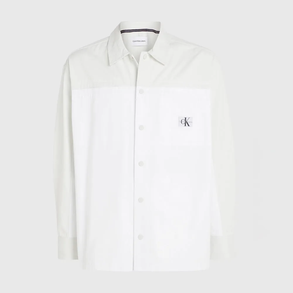 Blocking Overshirt - White Multi