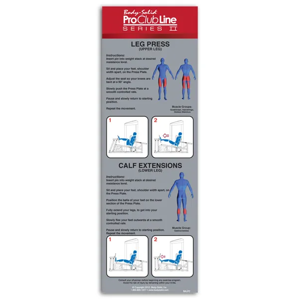 Body Solid - PCL2 Leg Press/Calf Raise - S2LPC