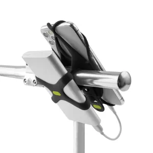 Bone Collection Bike Tie 4   Power Strap Smartphone Holder Black
