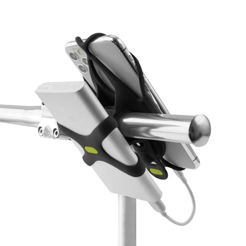 Bone Collection Bike Tie 4   Power Strap Smartphone Holder Black