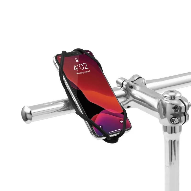 Bone Collection Bike Tie 4   Power Strap Smartphone Holder Black