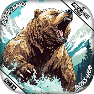 Boss Hog | Alaskan Grizzly | ACL PRO Razor Cornhole Bags