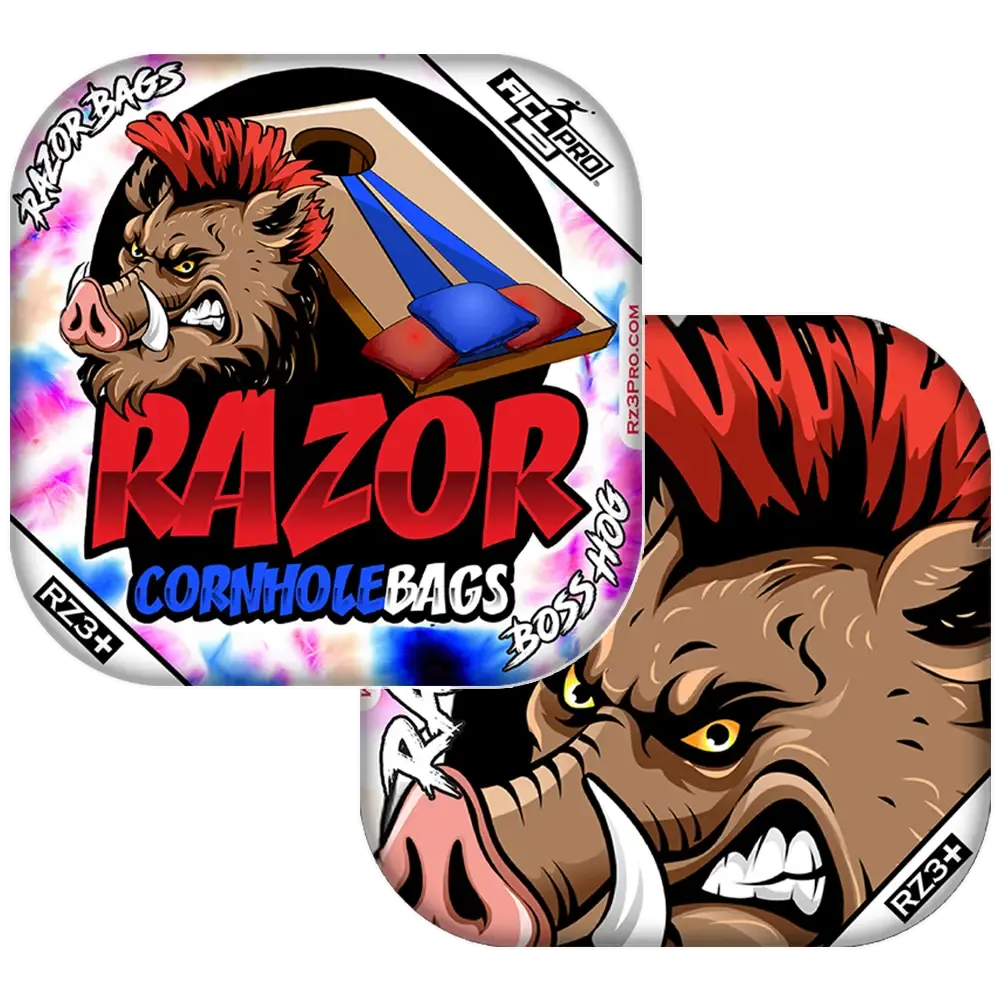 Boss Hog | Razor Tie Dye | ACL PRO Razor Cornhole Bags