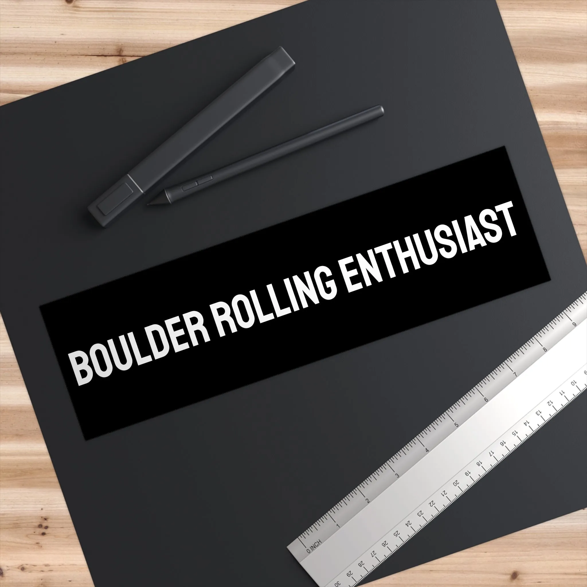 Boulder Rolling Enthusiast - Bumper Sticker