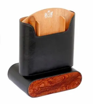 Brizard and Co. The "Show Band" Travel Humidor - Sunrise Black and Bubinga