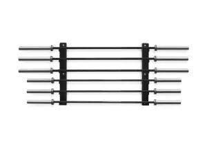 Bulldog Gear - Horizontal Gun Rack Wall Mounted Barbell Storage (6 Bars)