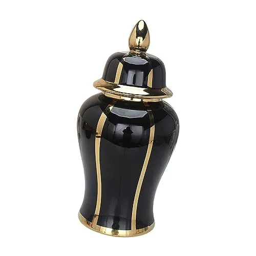 CALANDIS™ Ceramic Ginger Jar Vase Accs Porcelain Storage Jar for Table Wedding L | Vases | Home Dacor