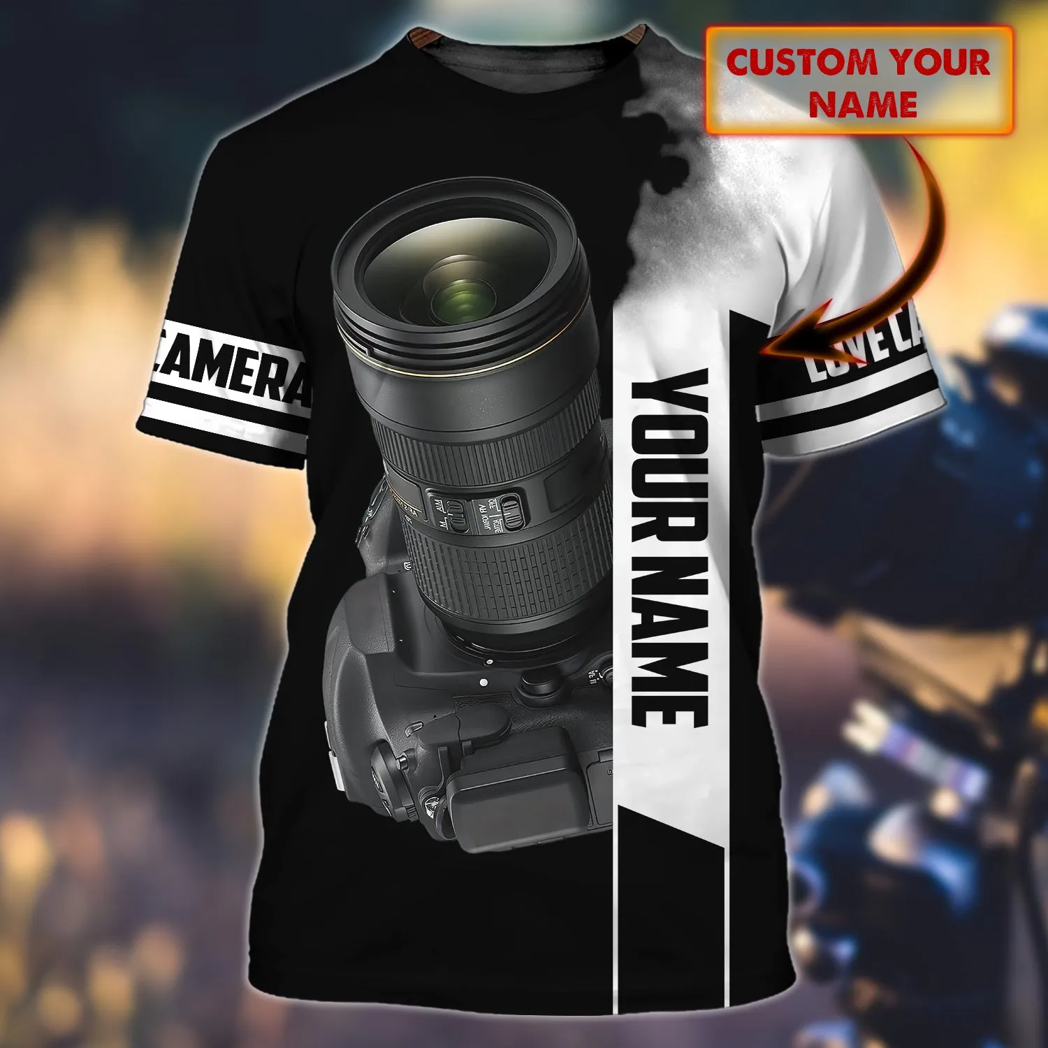 Camera NK - Personalized Name 3D Tshirt