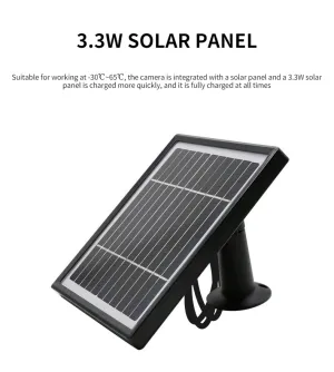 Camouflage 4G Solar Powered Camera 1080p HD Video Recorder   Additional Panel