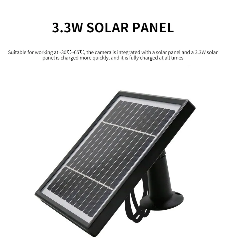 Camouflage 4G Solar Powered Camera 1080p HD Video Recorder   Additional Panel