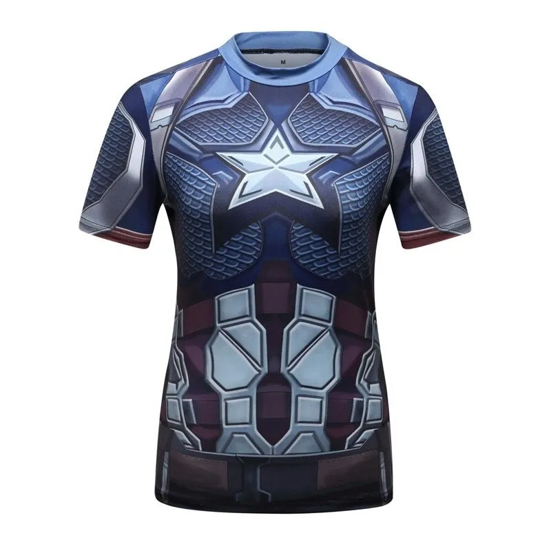 CAPTAIN AMERICA Women's Gym T-Shirt