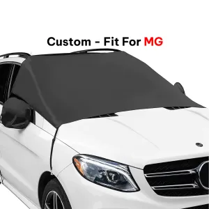 Car Windshield Snow Cover, Custom-Fit For Car, Large Windshield Cover for Ice and Snow Frost with Removable Mirror Cover Protector, Wiper Front Window Protects Windproof UV Sunshade Cover WAMC235