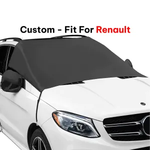 Car Windshield Snow Cover, Custom-Fit For Car, Large Windshield Cover for Ice and Snow Frost with Removable Mirror Cover Protector, Wiper Front Window Protects Windproof UV Sunshade Cover WASA235
