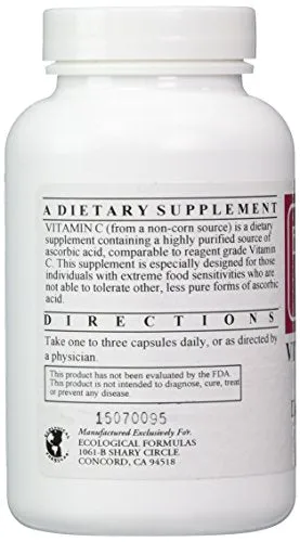 Cardiovascular investigación Vitamina C-1000 Cápsulas, 120 count