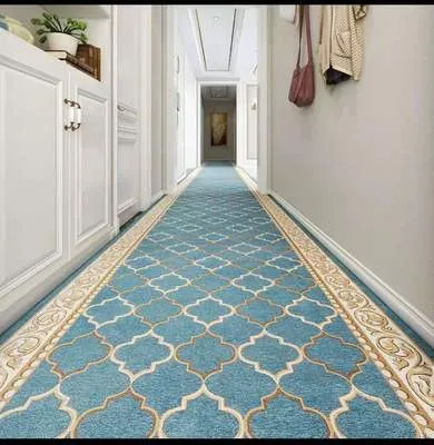 CarpetnRug Modern Long Hallway Carpet Red Black Golden Living Room Area Rug Hotel Luxury Hallway Rug Runner Soft Stair Carpet Anti-Slip Mat