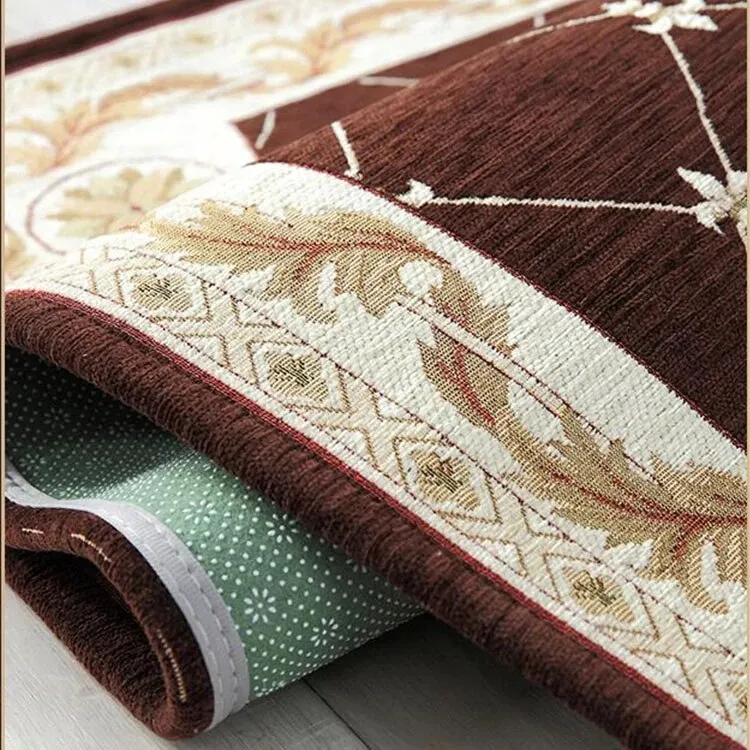 CarpetnRug Modern Long Hallway Carpet Red Black Golden Living Room Area Rug Hotel Luxury Hallway Rug Runner Soft Stair Carpet Anti-Slip Mat