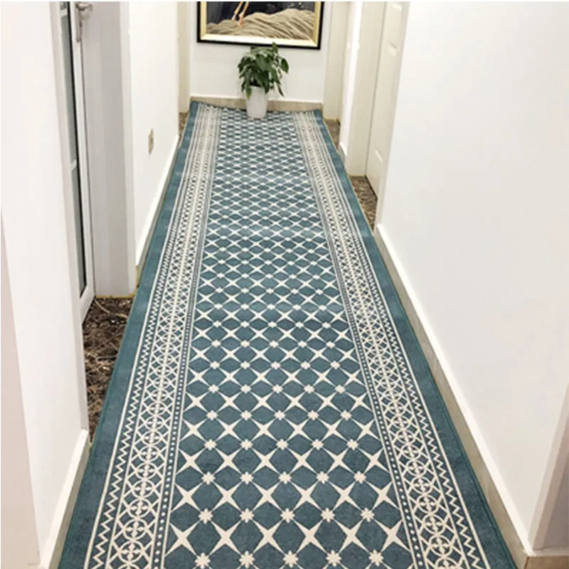 CarpetnRug Modern Long Hallway Carpet Red Black Golden Living Room Area Rug Hotel Luxury Hallway Rug Runner Soft Stair Carpet Anti-Slip Mat