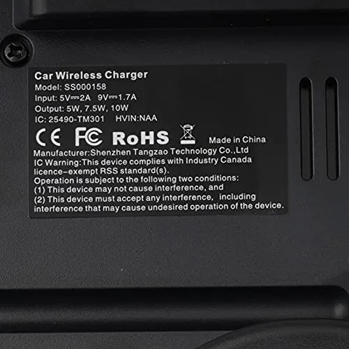 CarQiWireless Wireless Charger for 2016 2017 2018 BMW 3 Series Accessories F30 F31 F34 M3 2018 2019 2020 BMW 4 Series M4 Wireless Charging Pad for 320i/328i/328d/330i/340i/430i/440i/430i 440i xDrive