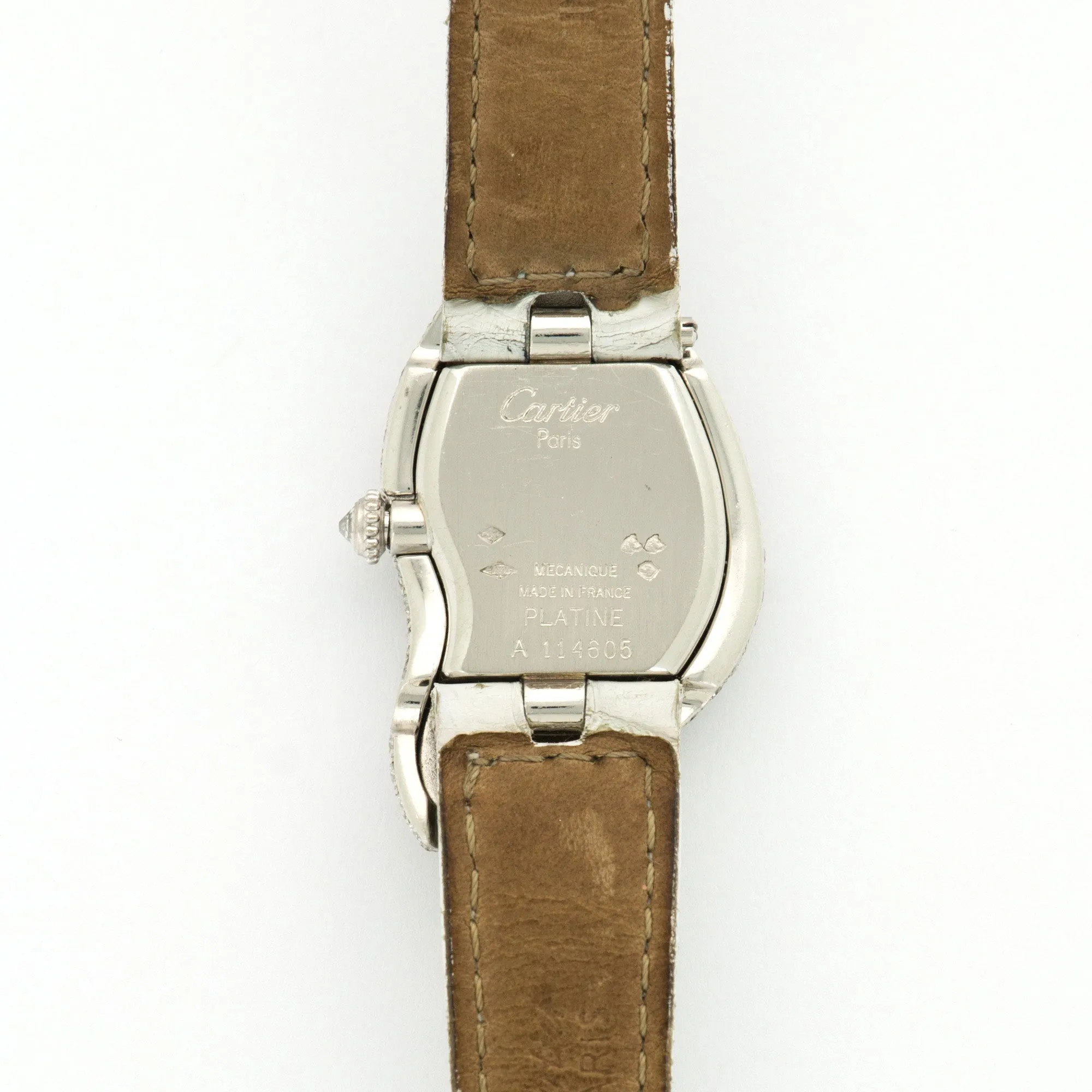 Cartier Platinum Crash Diamond Watch
