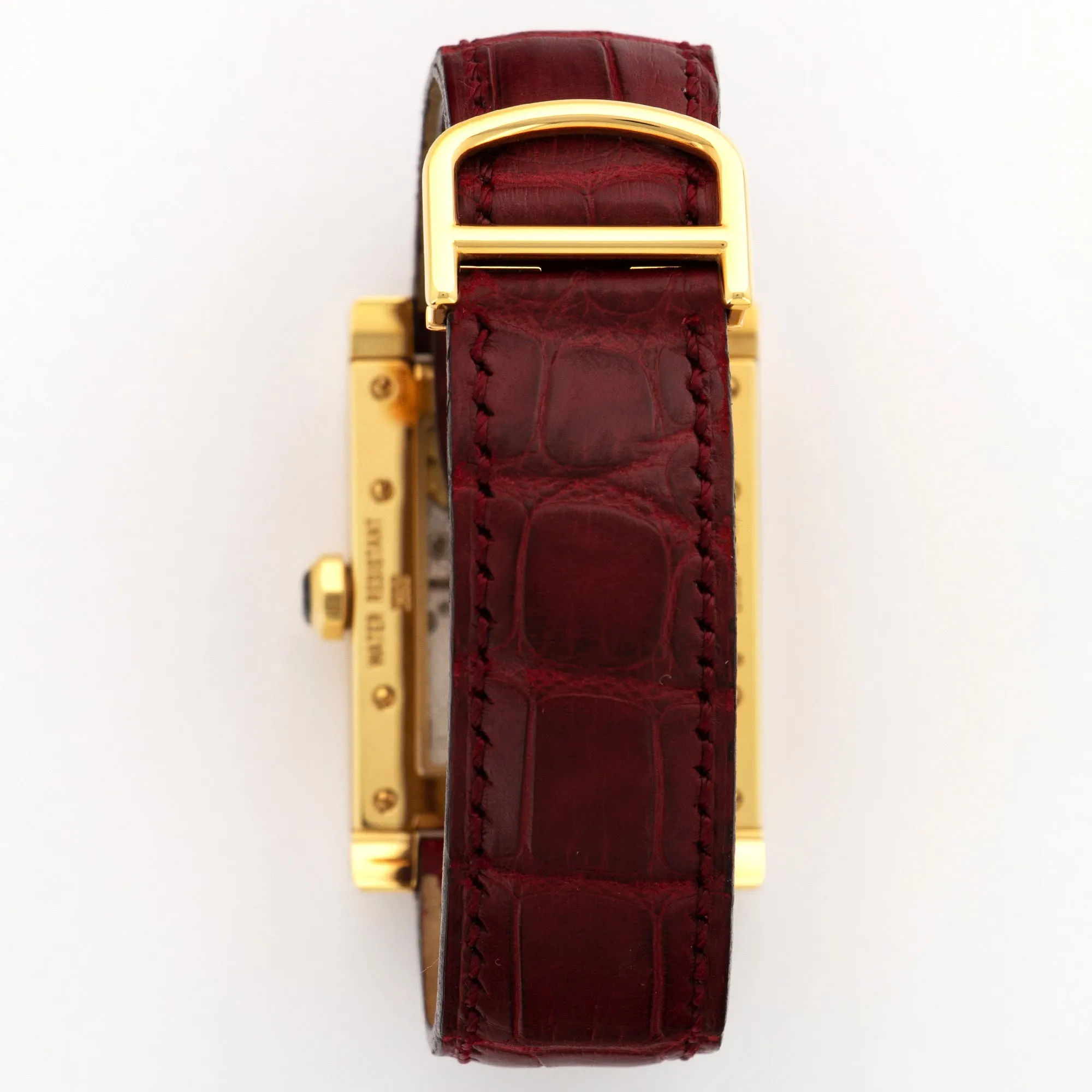 Cartier Yellow Gold Tank A Vis Privee Jump Hour Watch