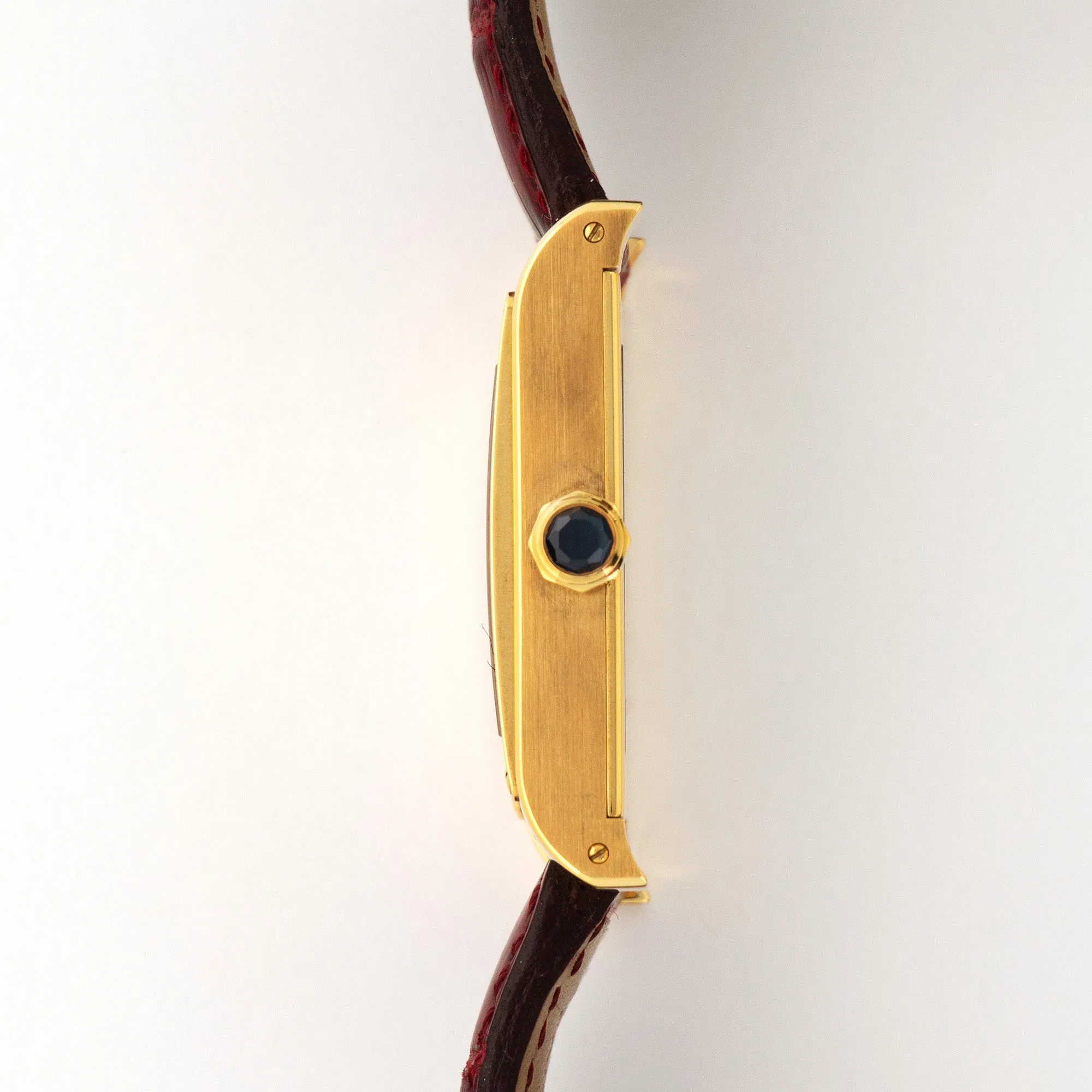 Cartier Yellow Gold Tank A Vis Privee Jump Hour Watch