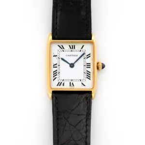 Cartier Yellow Gold Tank Arrondie Watch, Circa 1970s