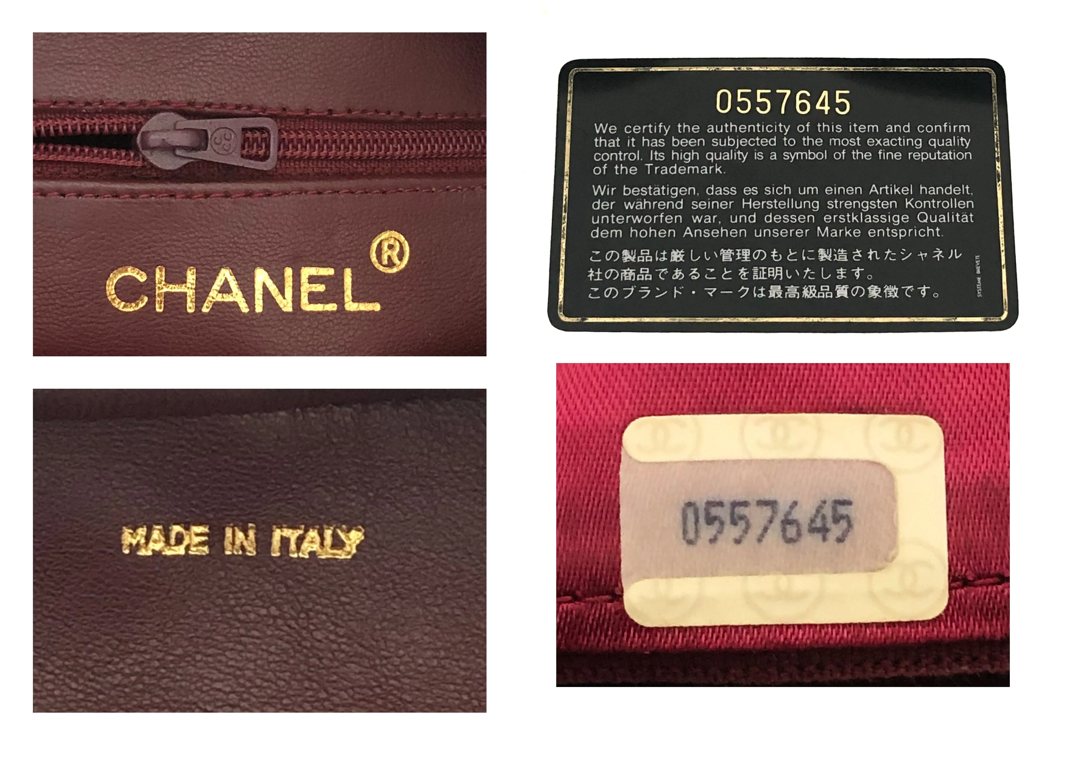 Chanel Vintage Rare Red Lambskin Classic Camera Bag