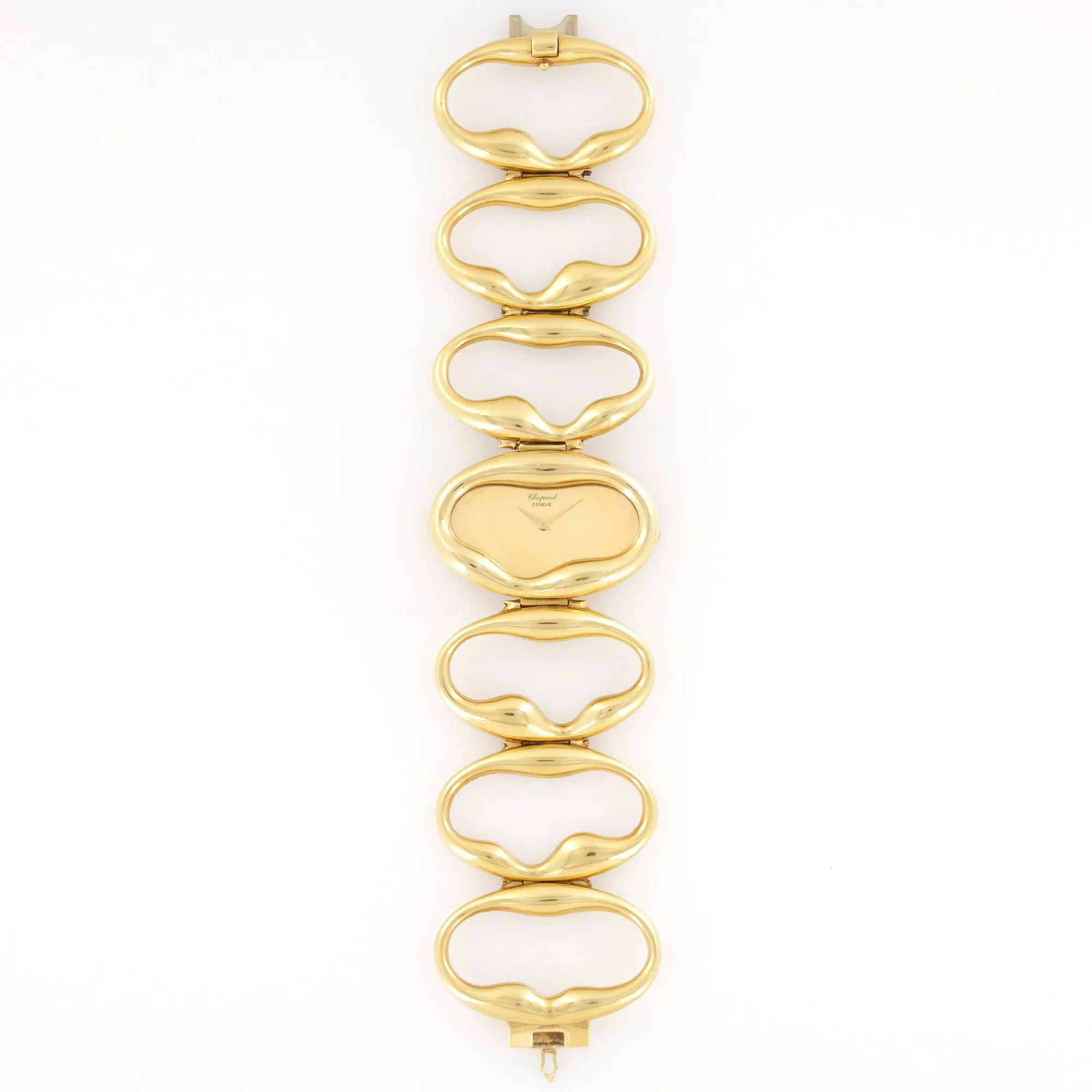 Chopard Yellow Gold Unusual Bracelet Watch, Circa 1972
