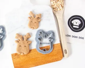 Christmas Reindeer Cookie Cutter (Face Style)