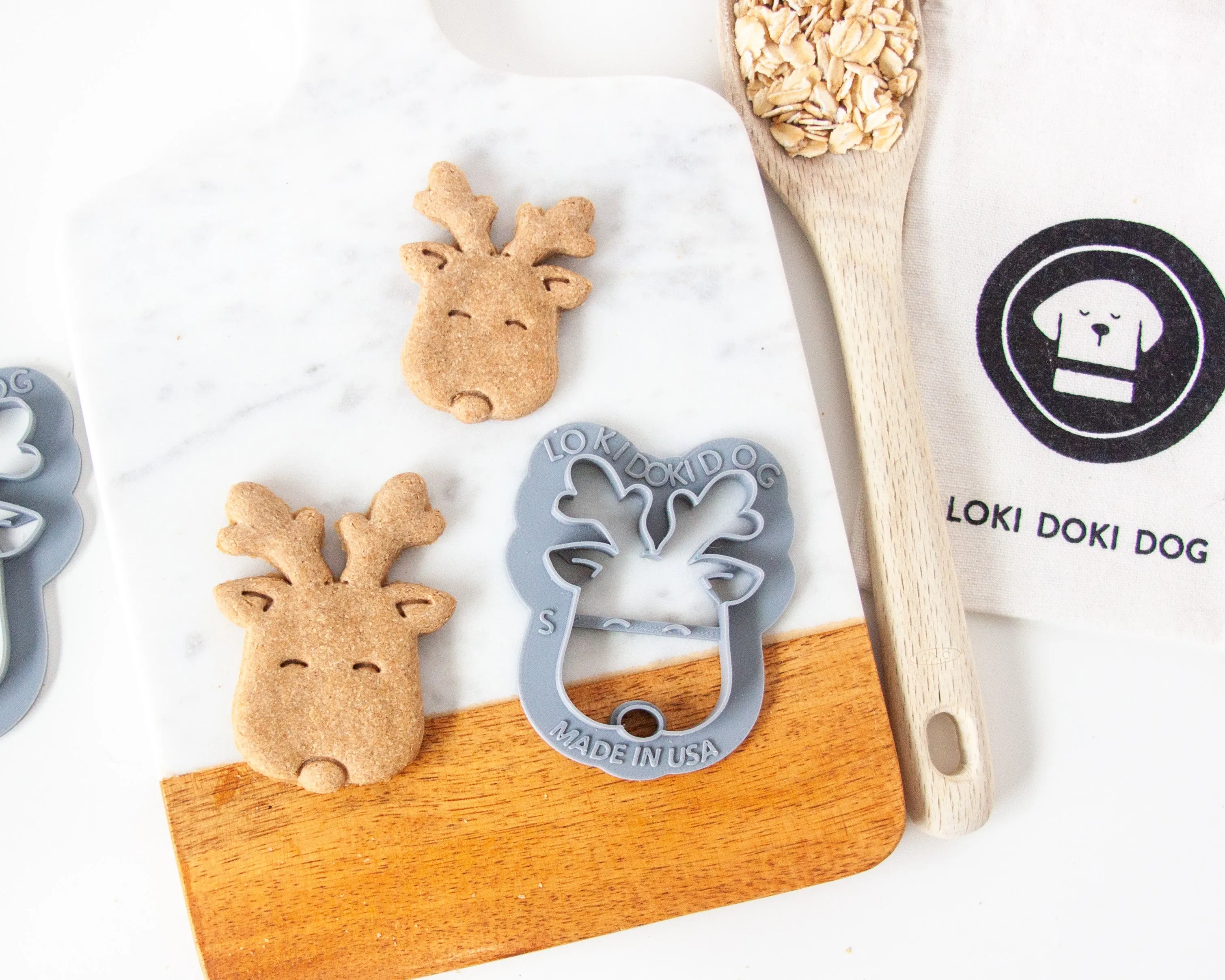 Christmas Reindeer Cookie Cutter (Face Style)