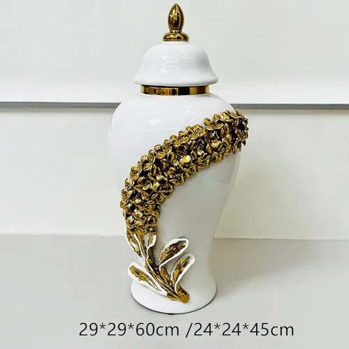 CLUB BOLLYWOOD® Ceramic Ginger Jar Vase Art Accs for Office Dried Flower Arrangement Kitchen Large|Home & Garden | Home D?©cor | Vases| Vases| Vases|1 Ginger Jar Vase