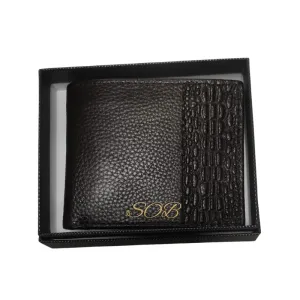 Cracked Effect RFID Leather Wallet, personalised Gift