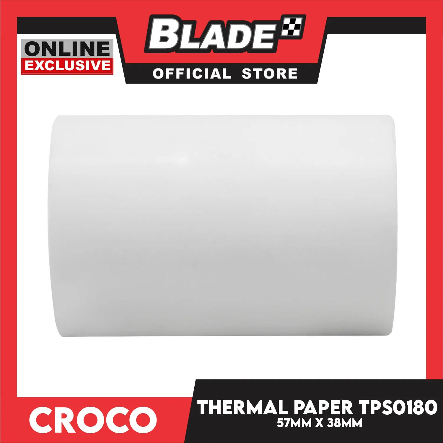 Croco Thermal Paper TPS0180 57x38mm for Cash Receipt Thermal Printer