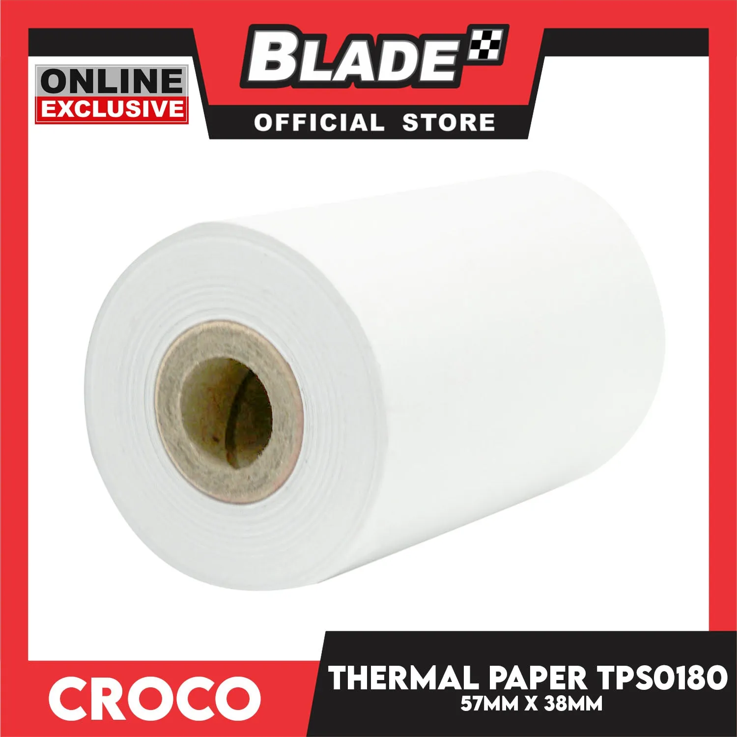 Croco Thermal Paper TPS0180 57x38mm for Cash Receipt Thermal Printer