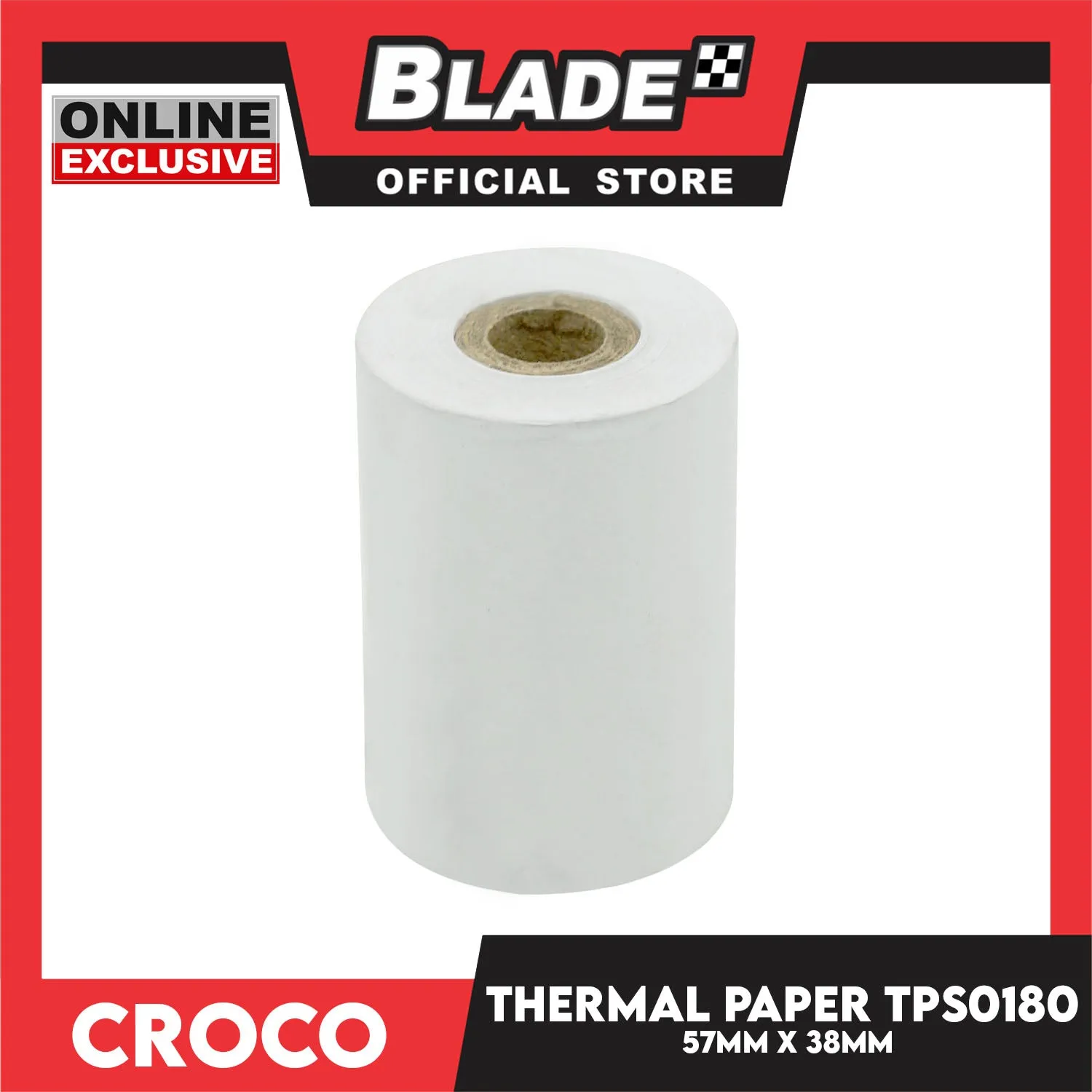 Croco Thermal Paper TPS0180 57x38mm for Cash Receipt Thermal Printer