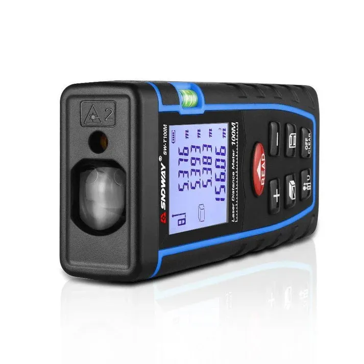 Crony T100 Diastimeter Sndway SW T100 100M Laser Distance Meter Laser Range Area Volume Measure Tool